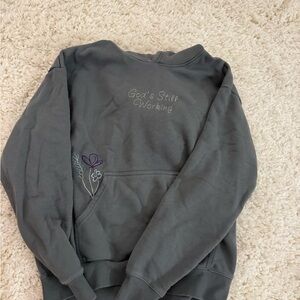 elevated faith grey sweatshirt